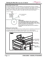 Preview for 12 page of Morgana Documaster MK3 Operator'S Manual