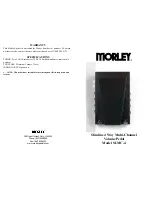 MORLEY PEDALS SLMC-4 Manual preview