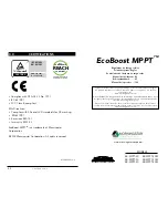 Предварительный просмотр 25 страницы Morningstar EcoBoost MPPT EB-MPPT-20 Installation, Operation And Maintenance Manual