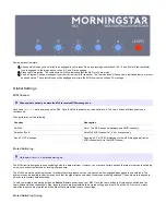 Предварительный просмотр 3 страницы Morningstar ML5 User Manual