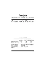 Morningstar PROSTAR-12 Operator'S Manual предпросмотр