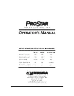 Предварительный просмотр 1 страницы Morningstar ProStar-15 Operator'S Manual