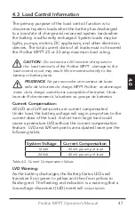 Предварительный просмотр 51 страницы Morningstar ProStar MPPT TRAKSTAR PS-MPPT-15 Installation, Operation And Maintenance Manual