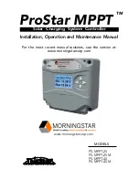 Morningstar PS-MPPT-25 Installation, Operation And Maintenance Manual предпросмотр