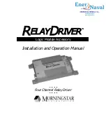 Morningstar RelayDriver Installation And Operation Manual предпросмотр