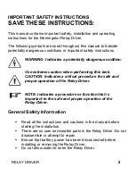 Preview for 3 page of Morningstar RelayDriver Installation And Operation Manual