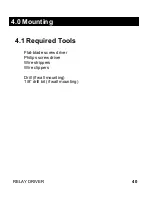 Preview for 41 page of Morningstar RelayDriver Installation And Operation Manual