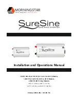 Morningstar SureSine 1000 W Installation And Operation Manual preview