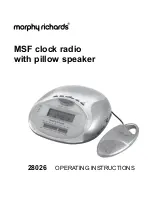 Preview for 1 page of Morphy Richards 28026 Operating Instructions Manual