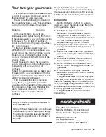 Preview for 10 page of Morphy Richards 3-in-1 basket fryer Instructions Manual