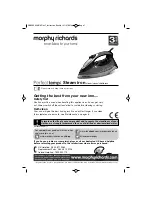 Предварительный просмотр 1 страницы Morphy Richards 300002 Owner'S Manual