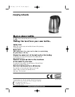 Preview for 3 page of Morphy Richards 43127 ILLUMA GLASS KETTLE Instructions Manual