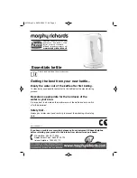 Preview for 3 page of Morphy Richards 43531 ESSENTIALS GRAPHITE KETTLE Instructions Manual