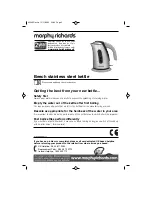 Предварительный просмотр 3 страницы Morphy Richards 43900 BEECH JUG KETTLE Instructions Manual