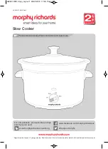 Preview for 1 page of Morphy Richards 460251 Instructions Manual