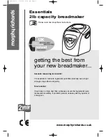 Preview for 1 page of Morphy Richards 48221 BREADMAKER Manual