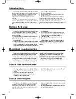 Preview for 4 page of Morphy Richards 48221 BREADMAKER Manual