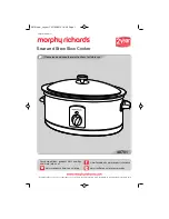 Preview for 1 page of Morphy Richards 48701 Instructions For Use Manual