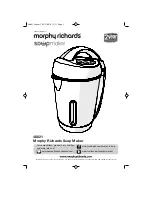 Preview for 1 page of Morphy Richards 48821 SOUP MAKER Manual