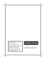 Preview for 8 page of Morphy Richards 52 RC SS Instructions Manual