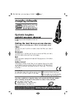 Morphy Richards 73333 Instruction Booklet preview