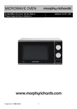 Предварительный просмотр 1 страницы Morphy Richards 791/1484 Installation & User'S Instructions