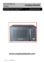 Предварительный просмотр 1 страницы Morphy Richards AC9P022AP-S00F Installation & User'S Instructions