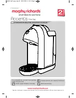 Preview for 1 page of Morphy Richards Accent one cup User Manual