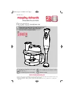 Morphy Richards Accents 402502 Instructions Manual предпросмотр