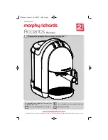 Morphy Richards Accents Espresso Owner'S Manual preview