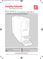 Morphy Richards Accents U:Pod Manual preview