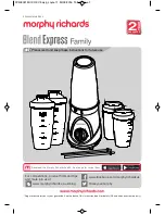 Morphy Richards Blend Express Family Instructions Manual preview