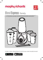 Morphy Richards Blend Express Series Quick Start Manual preview