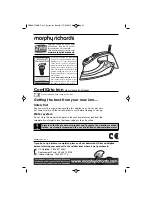 Preview for 1 page of Morphy Richards COMFIGRIP RN40854 Specifications