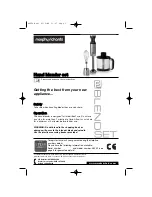 Preview for 1 page of Morphy Richards CORDLESS HAND BLENDER - REV 1 Instructions Manual