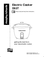 Предварительный просмотр 1 страницы Morphy Richards D55T User Manual