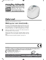 Morphy Richards DAILY LOAF Manual preview