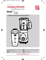 Предварительный просмотр 1 страницы Morphy Richards easy blend & juice User Manual