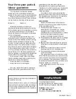 Предварительный просмотр 11 страницы Morphy Richards Ecovac 70096 Rev 2 (Page 1) Instructions Manual