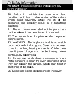 Preview for 6 page of Morphy Richards EG820CFD-PM Installation & User'S Instructions