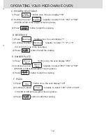 Предварительный просмотр 13 страницы Morphy Richards EM820CPT Installation & User'S Instructions