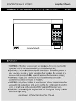 Предварительный просмотр 1 страницы Morphy Richards ES823EEI-P Installation & User'S Instructions