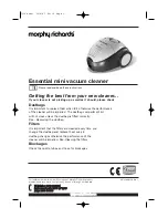 Morphy Richards ESSENTIAL MINI VACUUM CLEANER - REV 1 Manual preview