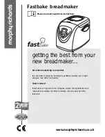 Morphy Richards Fastbake breadmaker Owner'S Manual preview