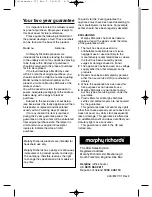 Preview for 6 page of Morphy Richards Filtermaster III Instructions Manual