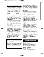 Preview for 1 page of Morphy Richards IB43041 Manual