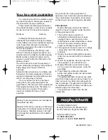 Preview for 1 page of Morphy Richards IB44490 Manual