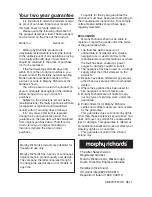 Preview for 8 page of Morphy Richards IB47071 Instructions Manual