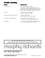 Preview for 6 page of Morphy Richards IB47540 Manual