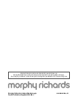 Предварительный просмотр 10 страницы Morphy Richards IB48560 Instructions Manual